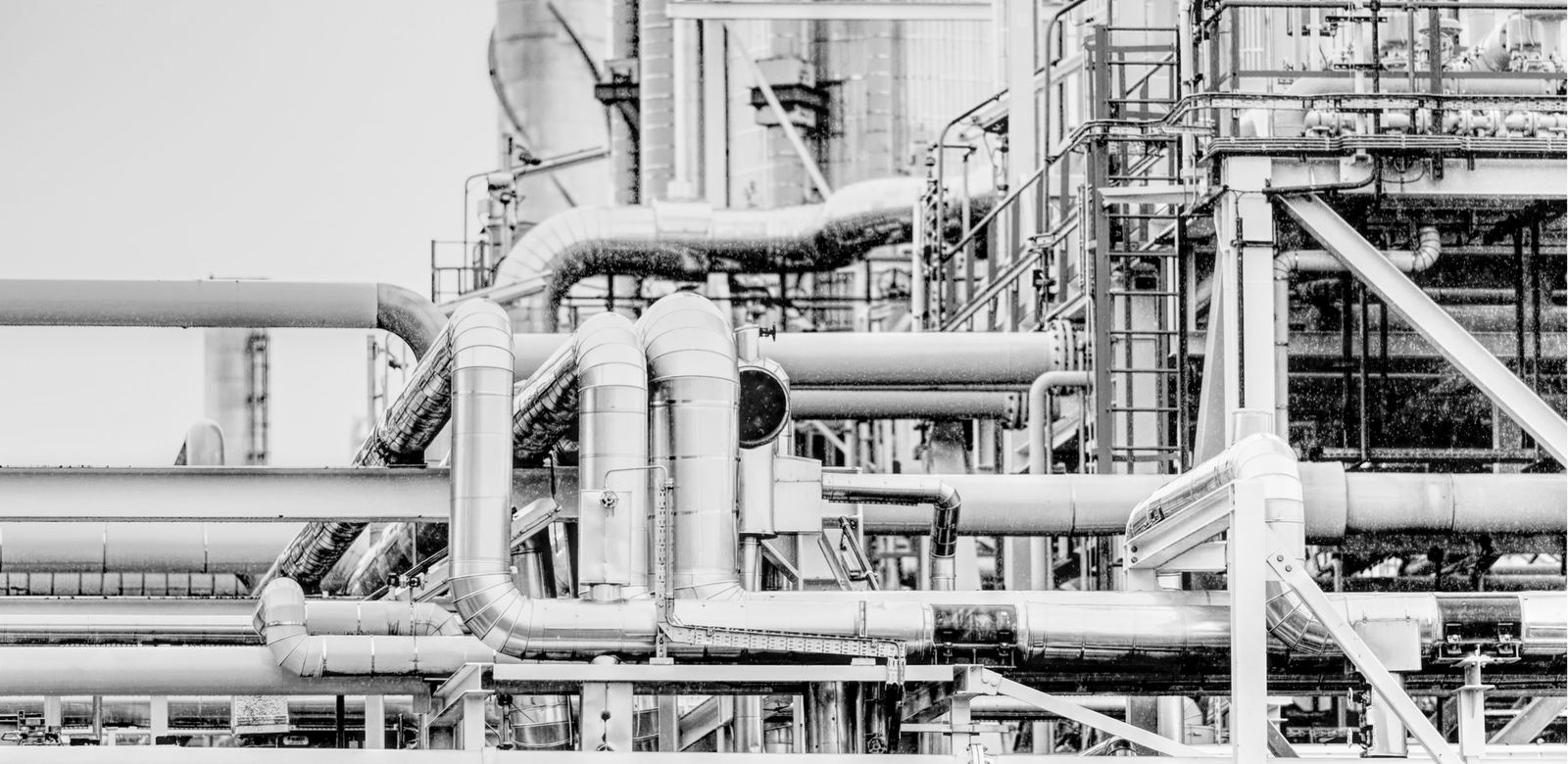 Rohrleitungen einer Industrieanlage